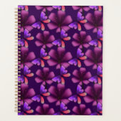 Hyper-Bloom Paarse Vlinder: Donker Bloemig Planner (Voorkant)