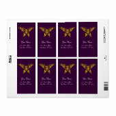 HYPER BUTTERFLES Paars Violet Etiket (Full Sheet)