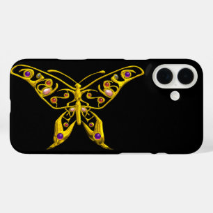 HYPER BUTTERFLY Black iPhone 16 Plus Hoesje