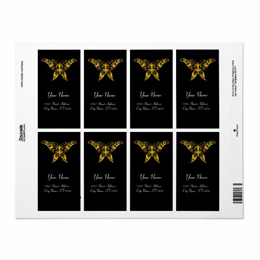 HYPER BUTTERFLY Black Etiket (Full Sheet)