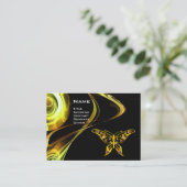 HYPER BUTTERFLY- helder, zwart-wit Visitekaartje (Staand voorkant)