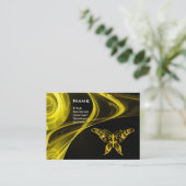 HYPER BUTTERFLY- helder, zwart-wit Visitekaartje (Staand voorkant)