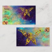 HYPER BUTTERFLY IN GOUDEN SPRANKELINGEN VISITEKAARTJE (Voorkant / Achterkant)