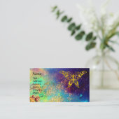 HYPER BUTTERFLY IN GOUDEN SPRANKELINGEN VISITEKAARTJE (Staand voorkant)