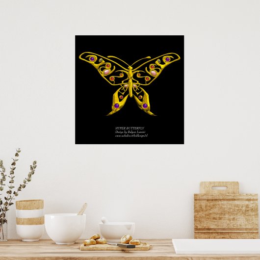 HYPER BUTTERFLY, kolossaal formaat Poster (Keuken)