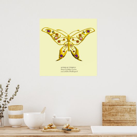 HYPER BUTTERFLY, kolossaal formaat Poster (Keuken)