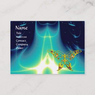 HYPER BUTTERFLY / LICHTE WAVES, Aqua Blue, Turquas Visitekaartje