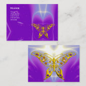 HYPER BUTTERFLY, LICHTE WAVES, Paars, ultraviolet Visitekaartje (Voorkant / Achterkant)