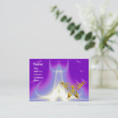 HYPER BUTTERFLY / LICHTE WAVES, roze, Paars, Viole Visitekaartje (Staand voorkant)