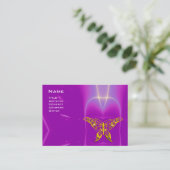 HYPER BUTTERFLY / LICHTE WAVES, roze, Paars, Viole Visitekaartje (Staand voorkant)
