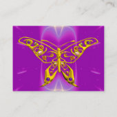 HYPER BUTTERFLY / LICHTE WAVES, roze, Paars, Viole Visitekaartje (Achterkant)