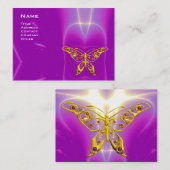HYPER BUTTERFLY / LICHTE WAVES, roze, Paars, Viole Visitekaartje (Voorkant / Achterkant)