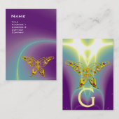 HYPER BUTTERFLY / LICHTE WAVES, roze, Paars, Viole Visitekaartje (Voorkant / Achterkant)
