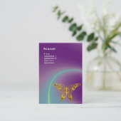 HYPER BUTTERFLY / LICHTE WAVES, roze, Paars, Viole Visitekaartje (Staand voorkant)