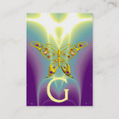 HYPER BUTTERFLY / LICHTE WAVES, roze, Paars, Viole Visitekaartje (Achterkant)