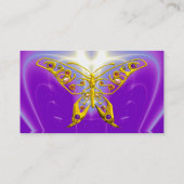 HYPER BUTTERFLY / LICHTE WAVES, roze, Paars, Viole Visitekaartje (Achterkant)