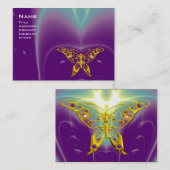 HYPER BUTTERFLY LICHTWAVES, Paars, ultraviolet Visitekaartje (Voorkant / Achterkant)