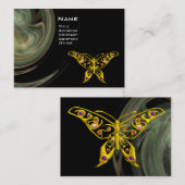 HYPER BUTTERFLY - oranje grijs wit zwart geel Visitekaartje (Voorkant / Achterkant)