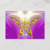 HYPER BUTTERFLY Roze, Paars, Violet Light Wave Visitekaartje (Achterkant)