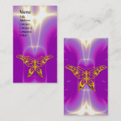HYPER BUTTERFLY Roze, Paars, Violet Light Wave Visitekaartje (Voorkant / Achterkant)