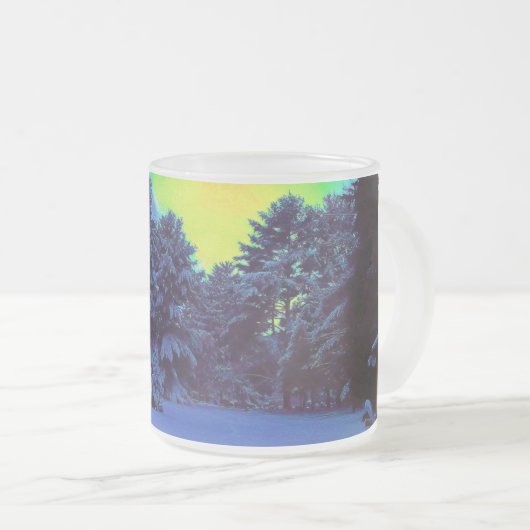 Hyper Color Winter Matglas Koffiemok (Voorkant rechts)