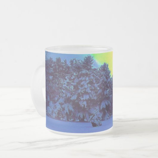 Hyper Color Winter Matglas Koffiemok (Voorkant links)