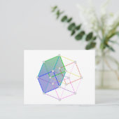 Hyper Cube 2 — coole wetenschap in 4D! Briefkaart (Staand voorkant)