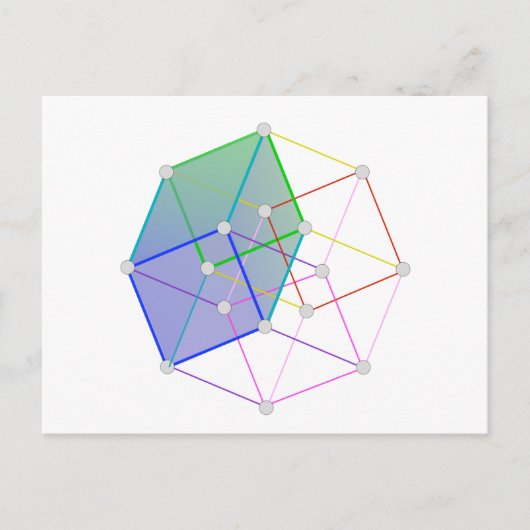 Hyper Cube 2 — coole wetenschap in 4D! Briefkaart (Voorkant)
