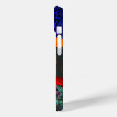 HYPER DELEN/RODE EN BLAUWE ARA Case-Mate iPhone CASE (Achterkant / Links)