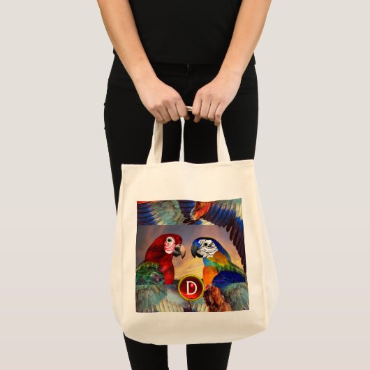 HYPER DELEN/RODE EN BLAUWE ARA TOTE BAG (Voorkant (product))