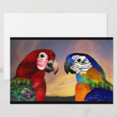 HYPER DELEN / RODE EN BLAUWE ZONE, zwart Briefpapier (Voorkant / Achterkant)