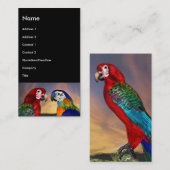 HYPER DELEN / RODE EN BLAUWE ZONE, zwart Visitekaartje (Voorkant / Achterkant)