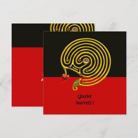 HYPER DOOLHOF, zwart en rood Kaart (Voorkant / Achterkant)