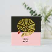 HYPER DOOLHOF , zwart en roze Kaart (Staand voorkant)