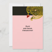 HYPER DOOLHOF , zwart en roze Kaart (Achterkant)