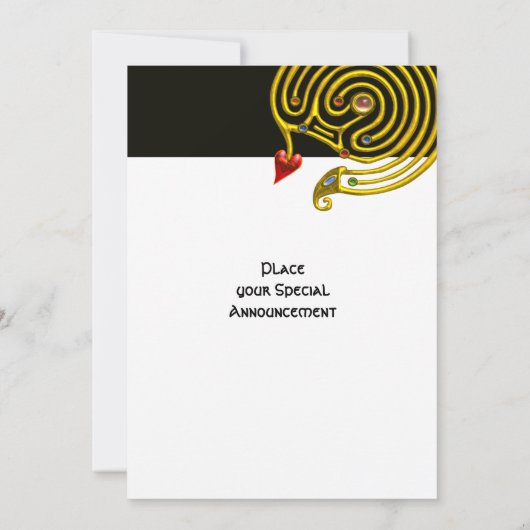 HYPER DOOLHOF , zwart en wit Kaart (Achterkant)