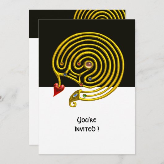 HYPER DOOLHOF , zwart en wit Kaart (Voorkant / Achterkant)