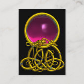 HYPER DRAGON AMETHYST, helder paars roze geel Visitekaartje (Achterkant)