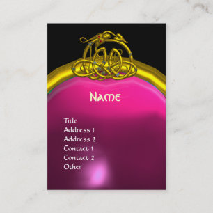 HYPER DRAGON AMETHYST, helder paars roze geel Visitekaartje