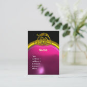 HYPER DRAGON AMETHYST, helder paars roze Visitekaartje (Staand voorkant)