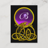 HYPER DRAGON AMETHYST MONOGRAM paars roze geel Visitekaartje (Achterkant)