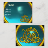HYPER DRAGON, AQUAMARINE, helderblauw Visitekaartje (Voorkant / Achterkant)