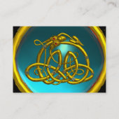 HYPER DRAGON, AQUAMARINE, helderblauw Visitekaartje (Achterkant)