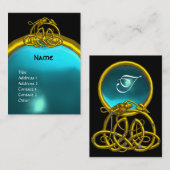 HYPER DRAGON AQUAMARINE MONOGRAM blue blackyellow Visitekaartje (Voorkant / Achterkant)