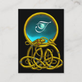 HYPER DRAGON AQUAMARINE MONOGRAM blue blackyellow Visitekaartje (Achterkant)