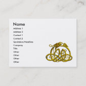 HYPER DRAGON, GOUDE CELTISCHE KENNIS, GEMSTONES Fa Visitekaartje (Voorkant)