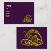 HYPER DRAGON, paars Visitekaartje (Voorkant / Achterkant)