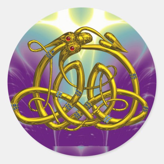 HYPER DRAGON RONDE STICKER (Voorkant)