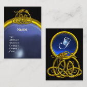 HYPER DRAGON SAPPHIRE MONOGRAM blue blackyellow Visitekaartje (Voorkant / Achterkant)