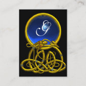 HYPER DRAGON SAPPHIRE MONOGRAM blue blackyellow Visitekaartje (Achterkant)